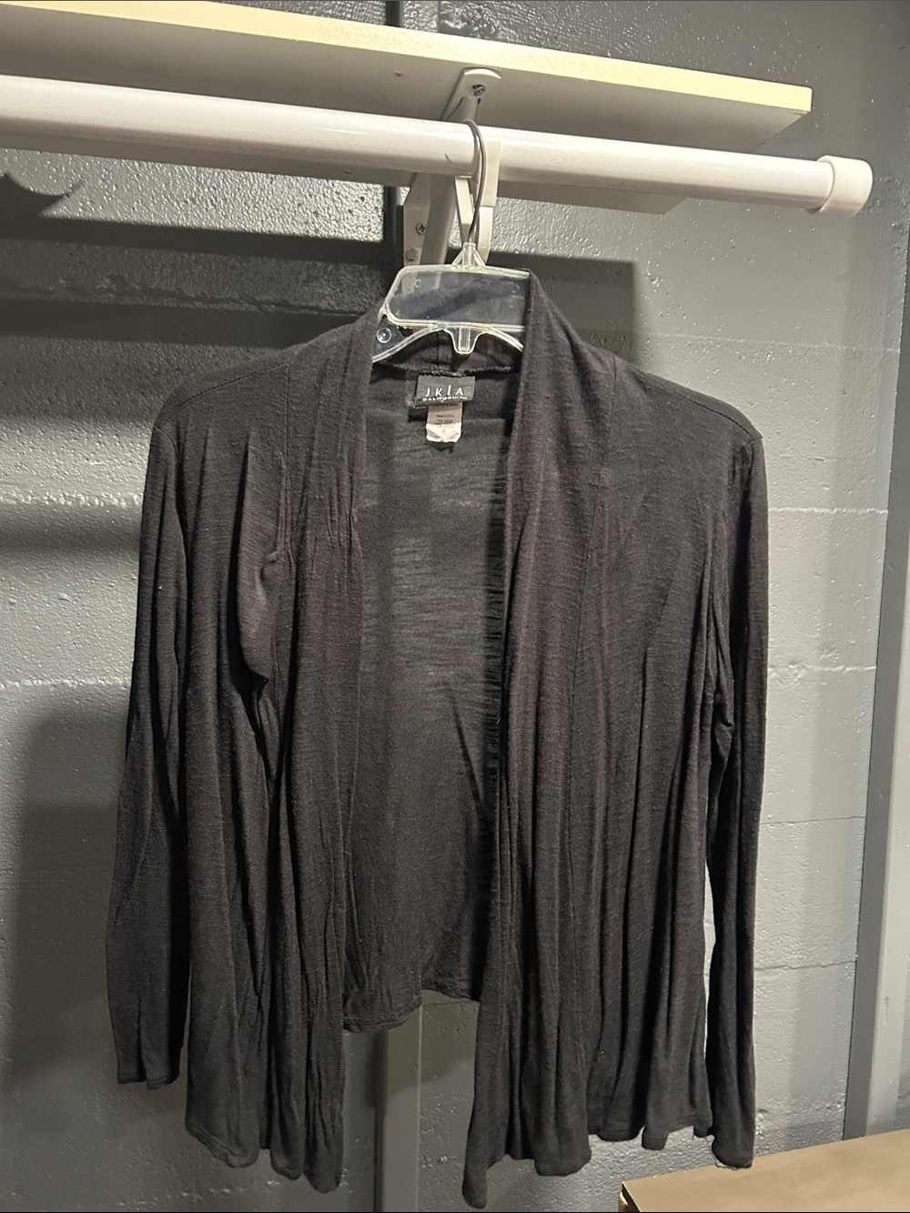 J.Jill Black Open-Front Women's Cardigan Sweater